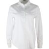 Camicia in cotone con dettaglio monile - Bianco