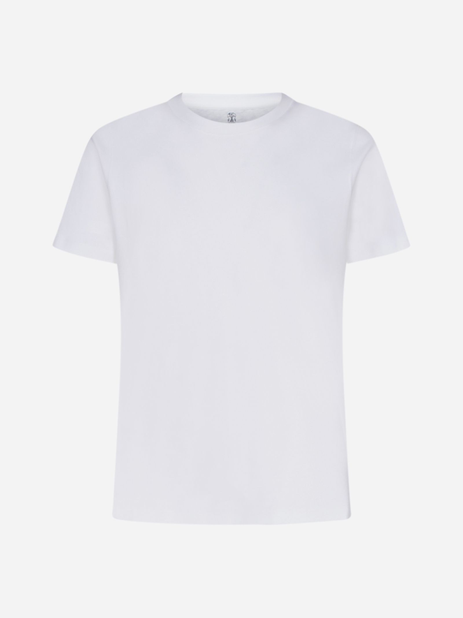 T-Shirt in puro jersey di cotone - Bianco