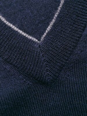 Maglia leggera in lana e cashmere – Navy
