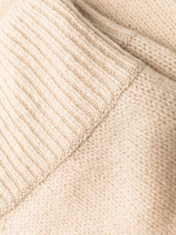 Pantaloni in maglia di lana cashmere – Beige