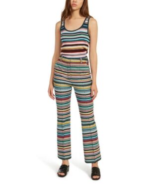 Pantaloni lunghi in maglia leggera – Multicolor