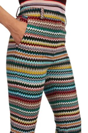 Pantaloni lunghi in maglia leggera – Multicolor