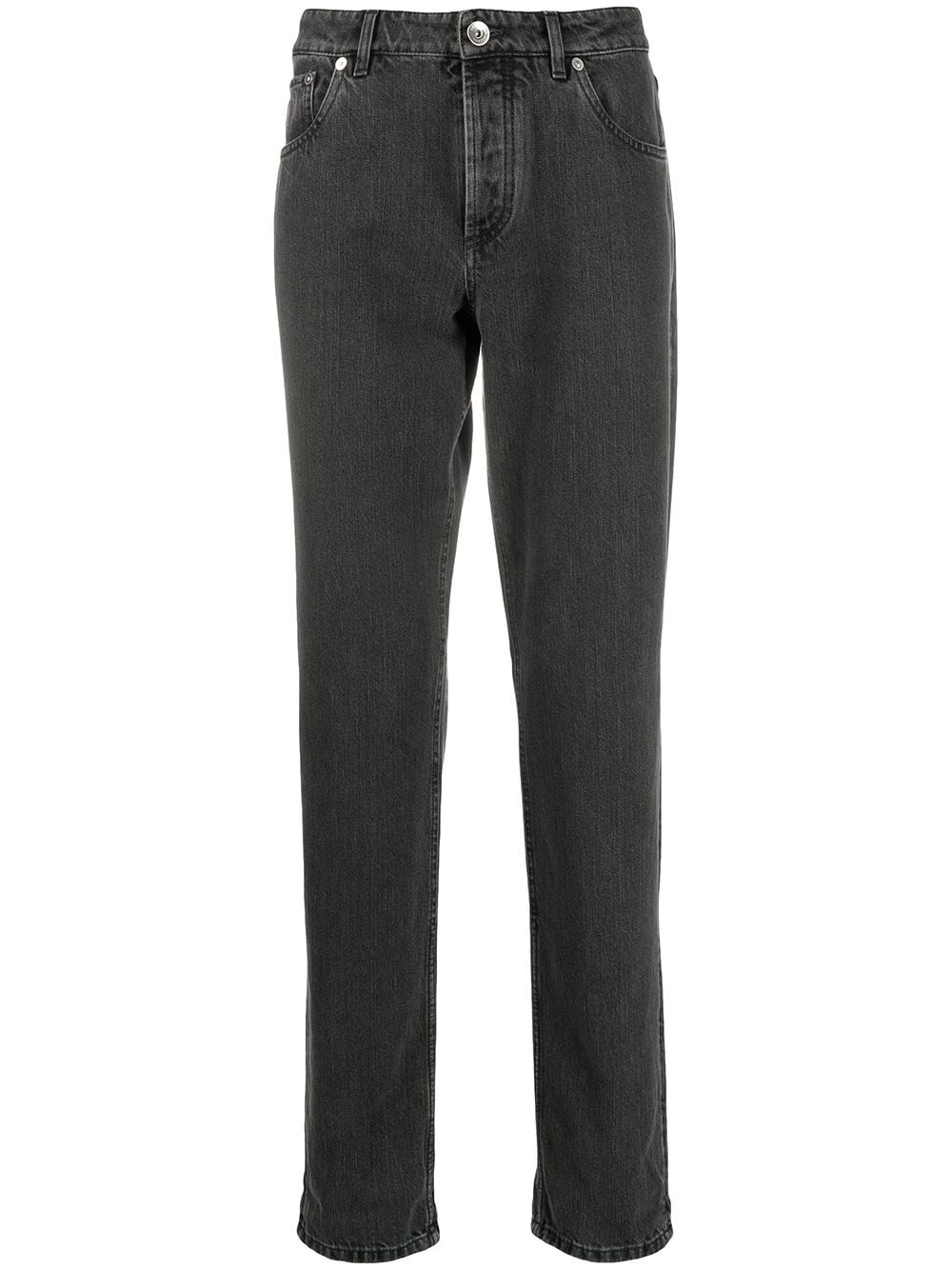 Pantalone cinque tasche traditional fit – Grigio medium