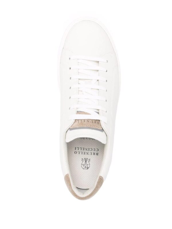 Sneakers in vitello semilucido – Bianco